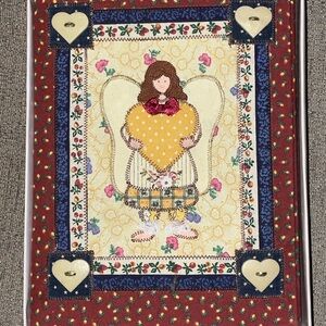 Country Angel Fabric Photo Album 90 4x6 Photos Slots Acid Free